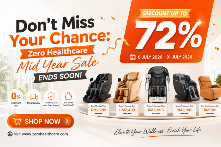 Don’t Miss Zero Healthcare’s Biggest Mid Year Massage Chair Promotion