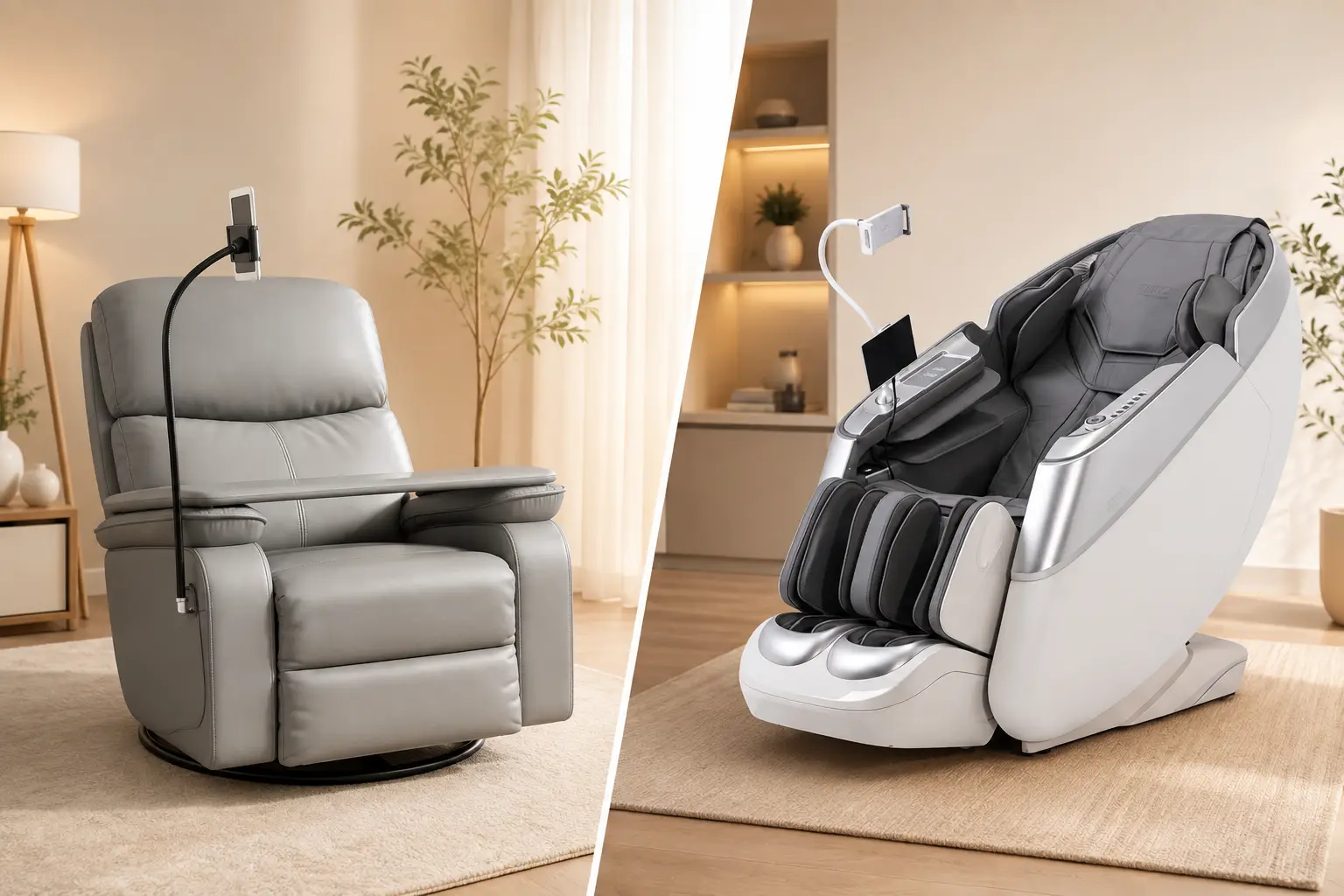 Modern Recliners: Classic Comfort vs Futuristic Massage