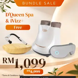 ⁠D’Queen Spa Signature Bundle with Ivizz+ Eye Massager Promotion
